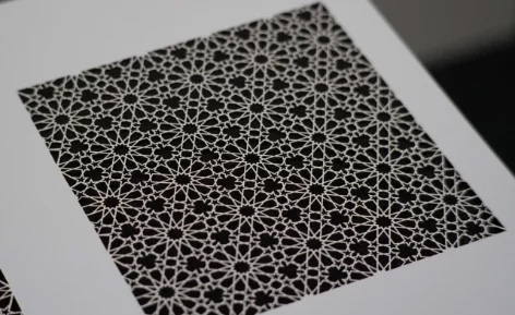 Laser-cut paper