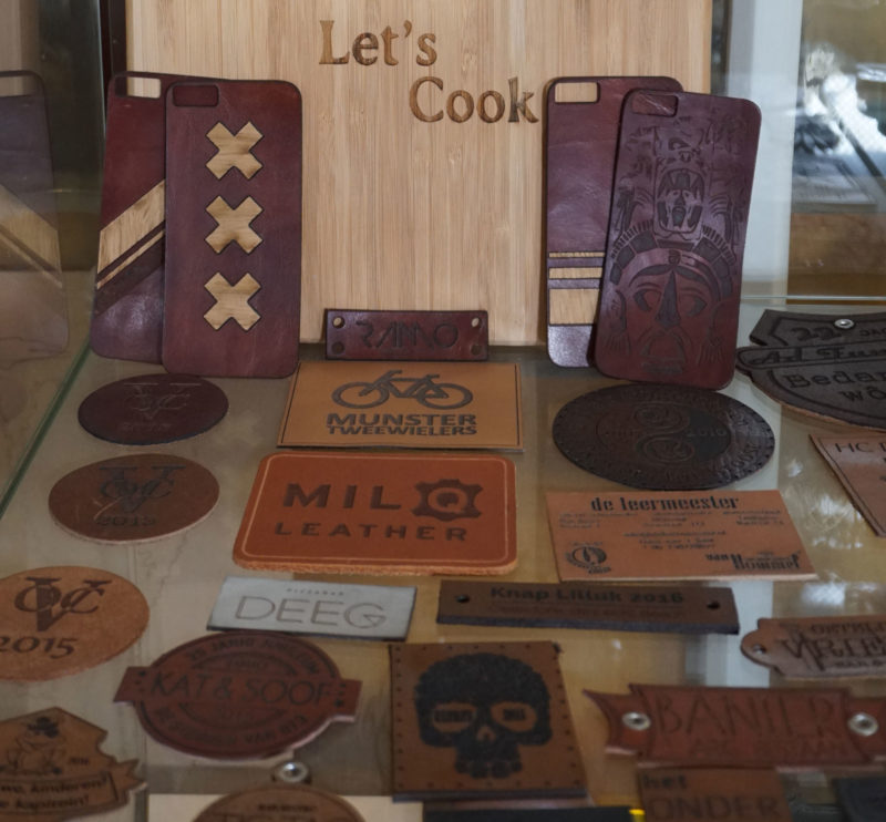 Laser engraved products at Studio Bee.