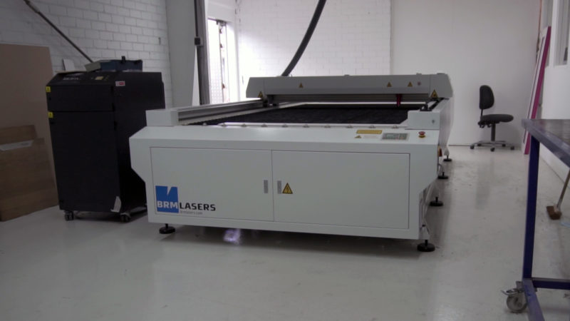 The Open Bed 3000 laser machine of Van Keulen Interieurbouw in Nijverdal.